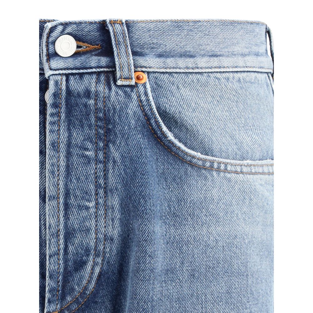 Magliano Blue Cotton Relaxed Fit Jeans - Image 3