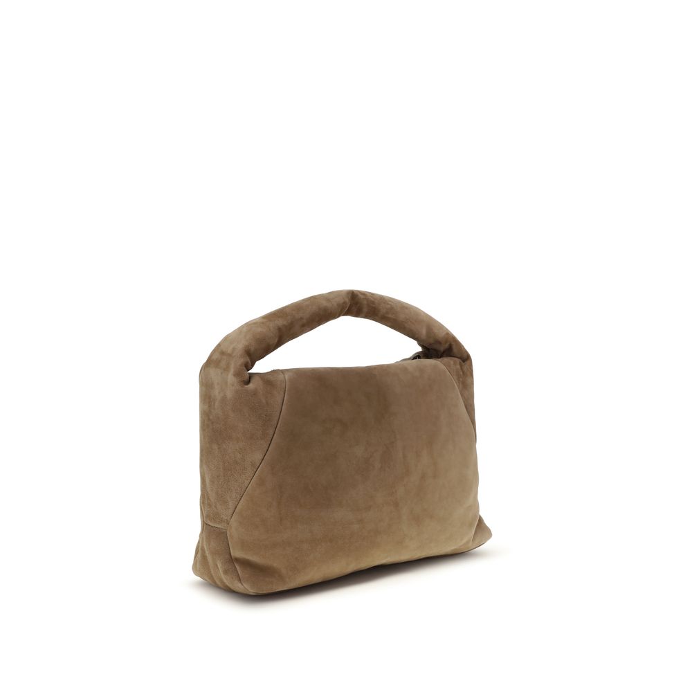 Brunello Cucinelli Beige Calf Leather Bos Taurus Shoulder Bag - Image 3
