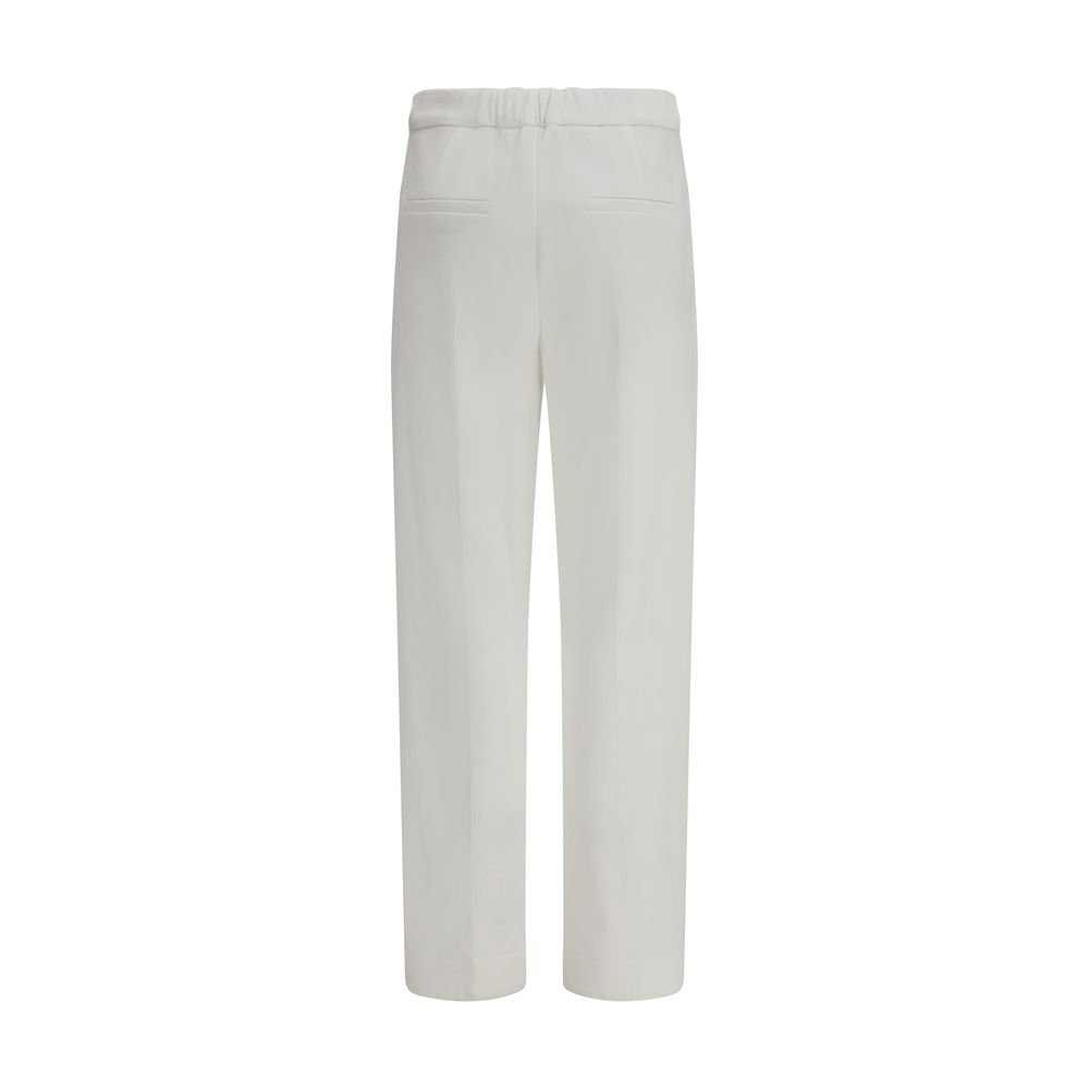 Brunello Cucinelli White Cotton Dress Pants - Image 2