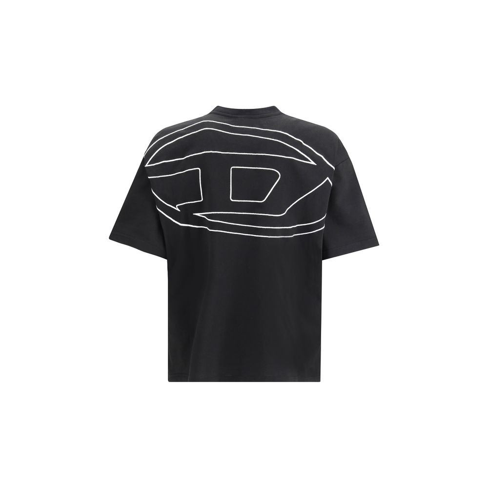 Diesel Black Cotton T-Shirt - Image 2