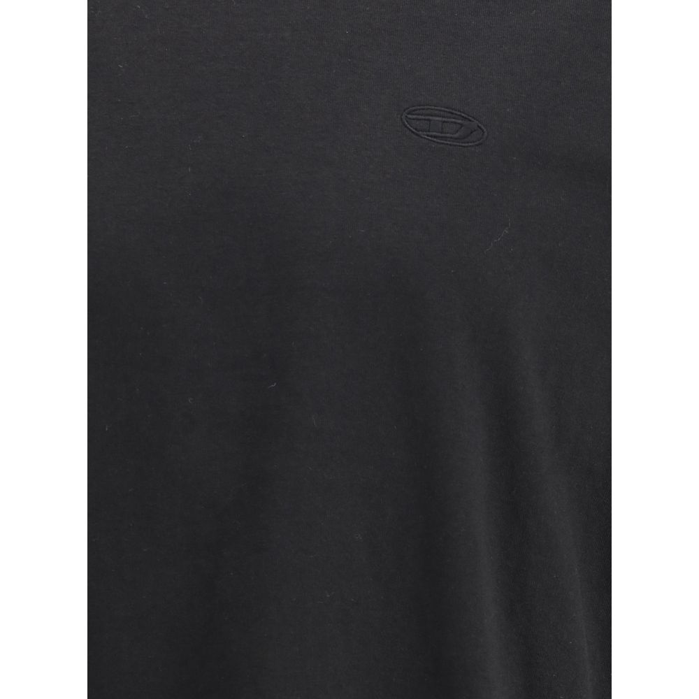 Diesel Black Cotton T-Shirt - Image 3