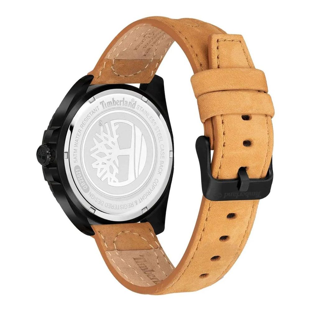 Timberland Brown Leather Dress Watch - Image 2