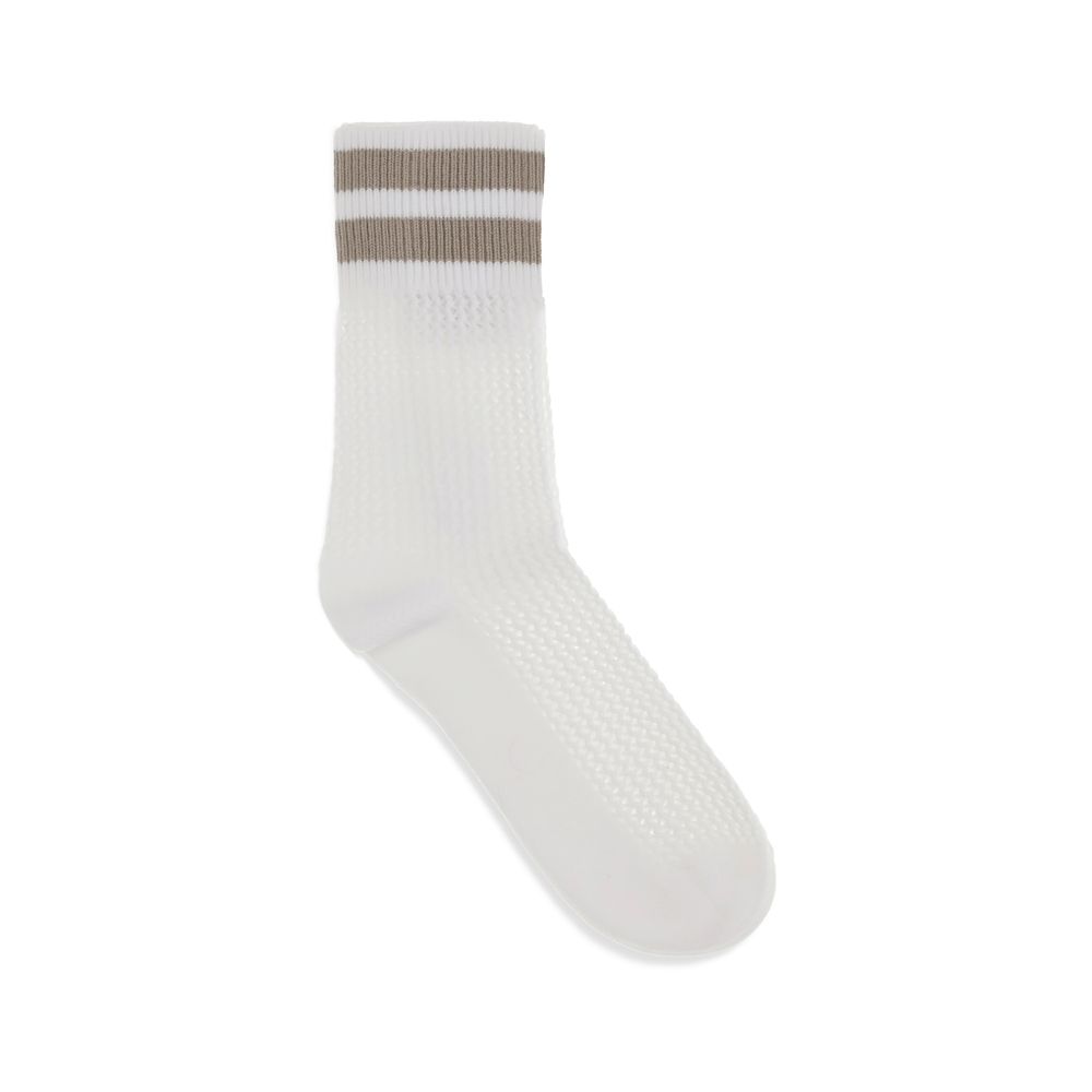 Brunello Cucinelli White Cotton Socks - Image 2