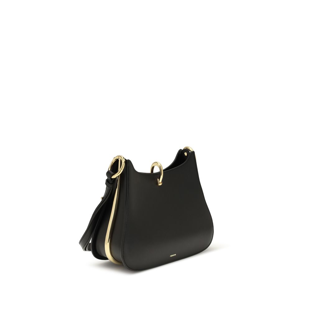 Rabanne Black Calf Leather Bos Taurus Shoulder Bag - Image 2