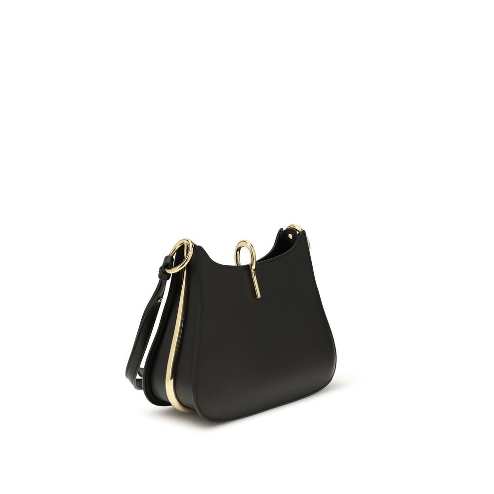 Rabanne Black Calf Leather Bos Taurus Shoulder Bag - Image 3