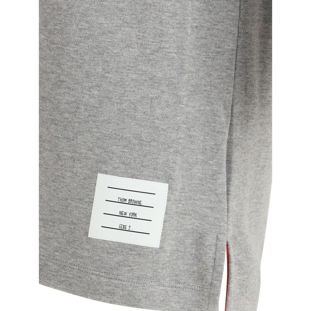 Thom Browne Gray Cotton T-Shirt - Image 3
