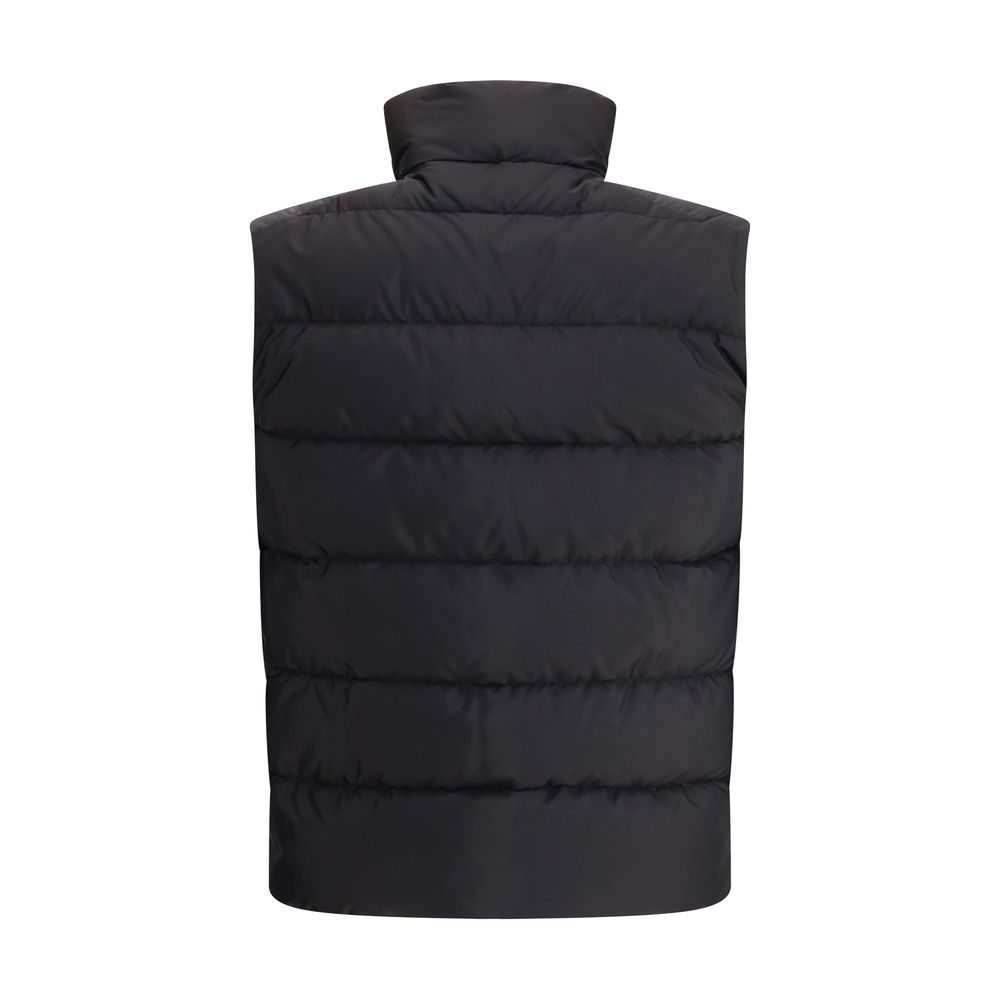 Prada Black Recycled Polyamide Sleveless Jacket - Image 2