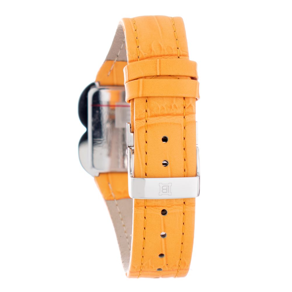 Laura Biagiotti Orange Leather Dress Watch - Image 2