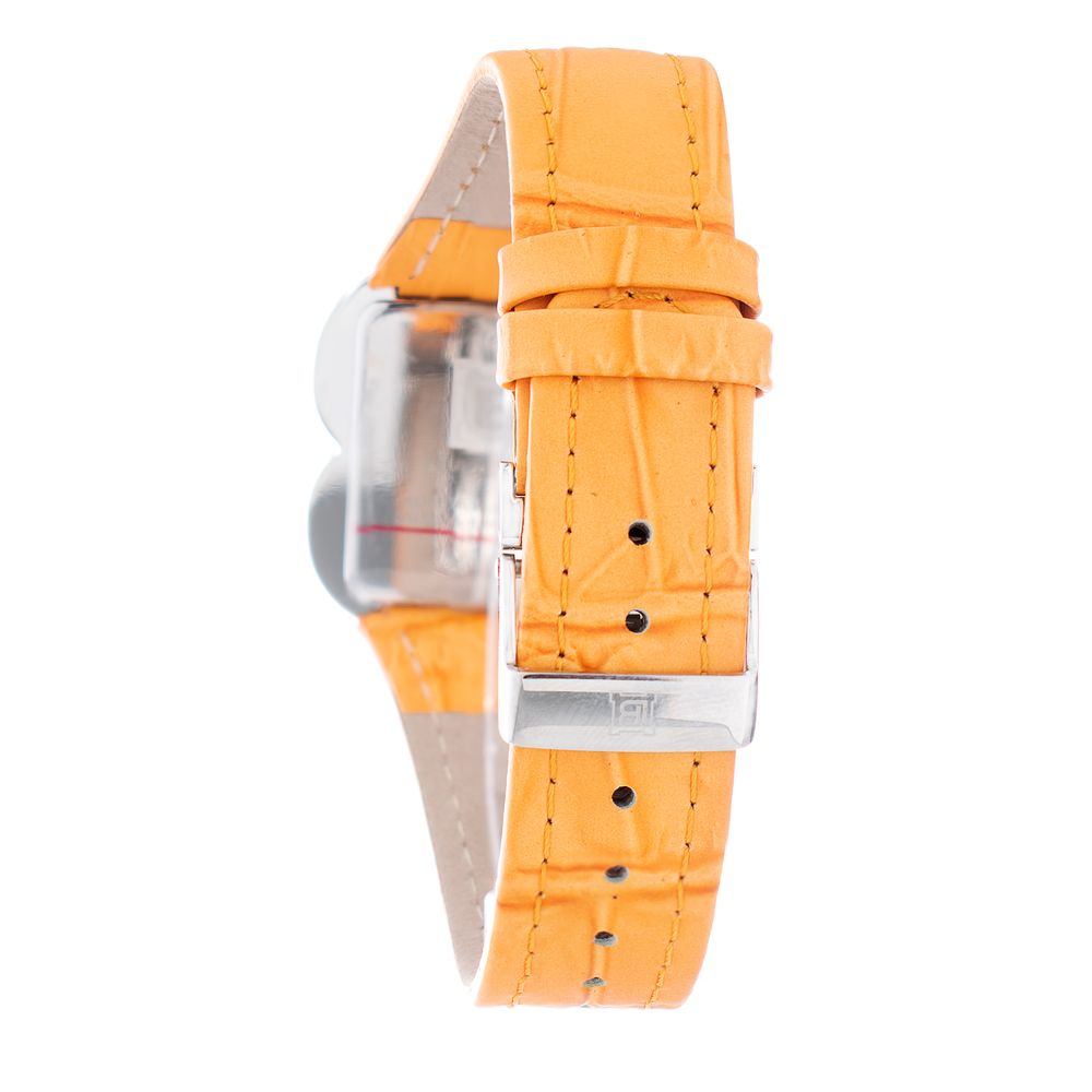 Laura Biagiotti Orange Leather Dress Watch - Image 2