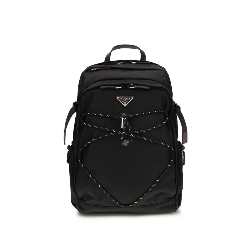 Prada Black Recycled Polyamide Backpack