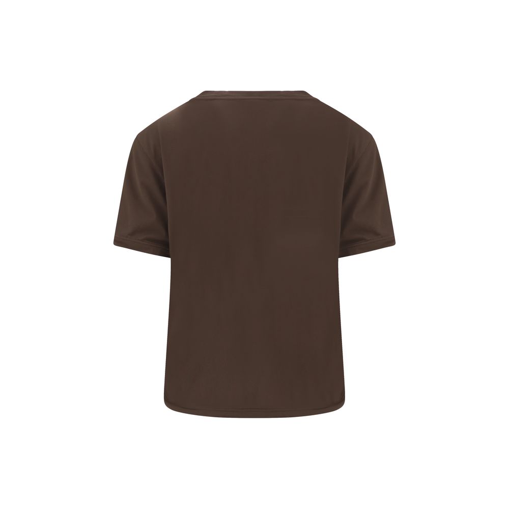 Prada Brown Cotton T-Shirt - Image 2