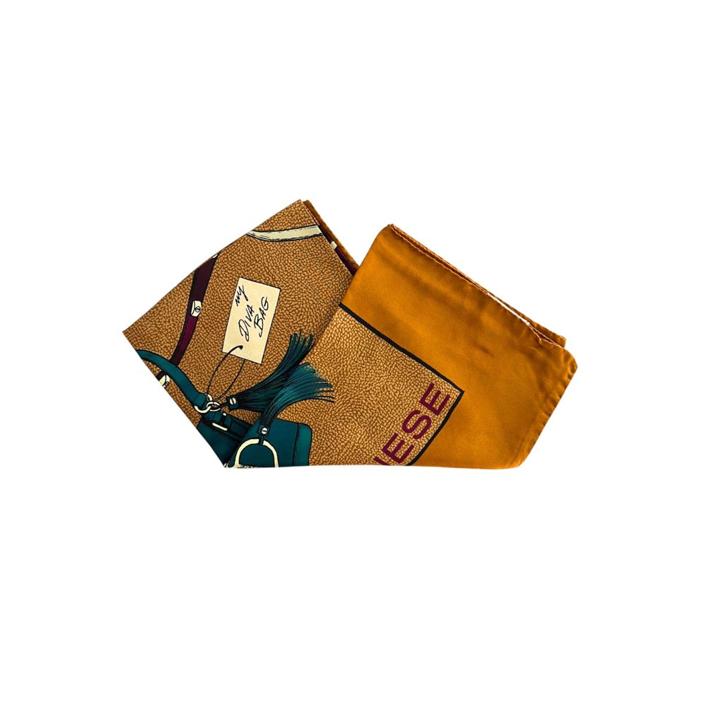 Borbonese Arancione Silk Women Scarf - Image 4
