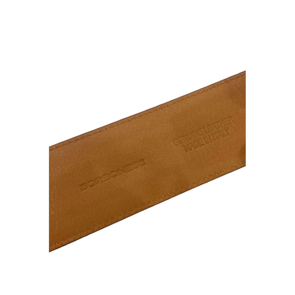 Borbonese Orange Leather Women Belt - Image 6