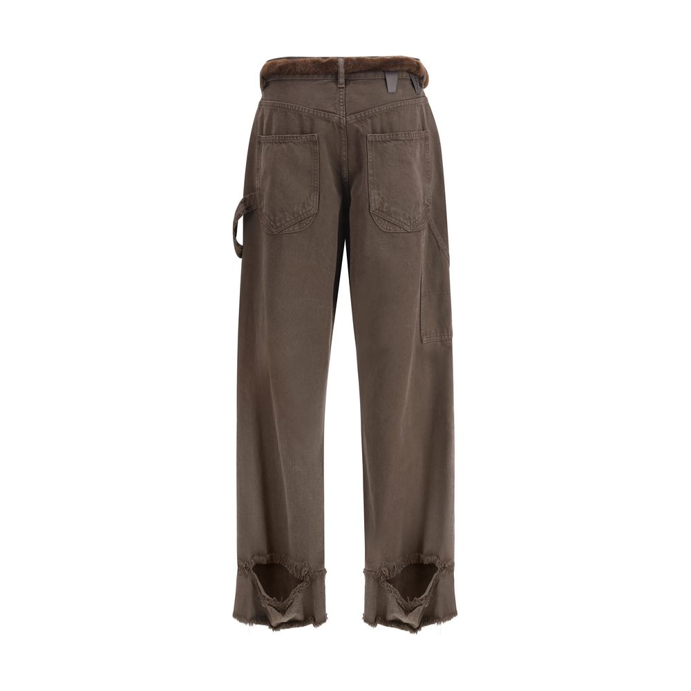 Darkpark Brown Cotton Casual Pants - Image 2