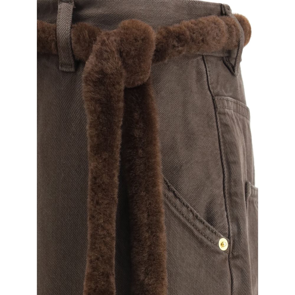Darkpark Brown Cotton Casual Pants - Image 3