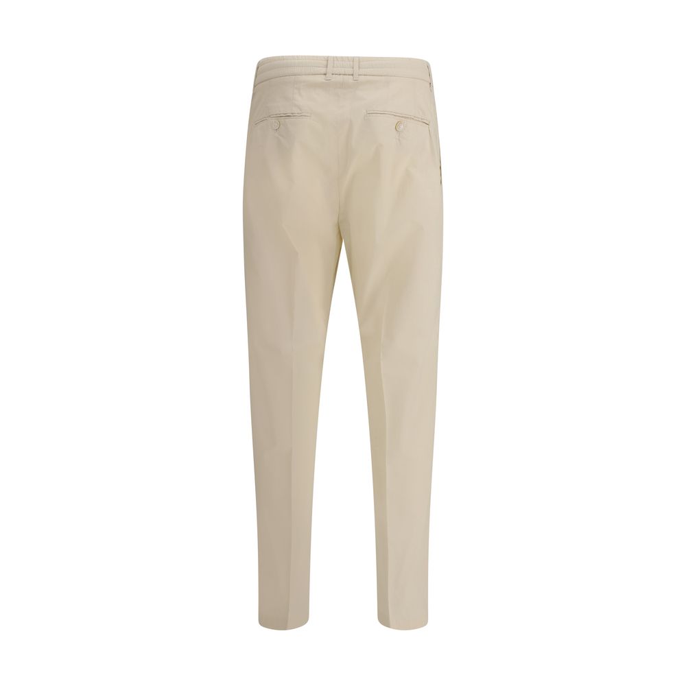 Cruna Beige Cotton Casual Pants - Image 2