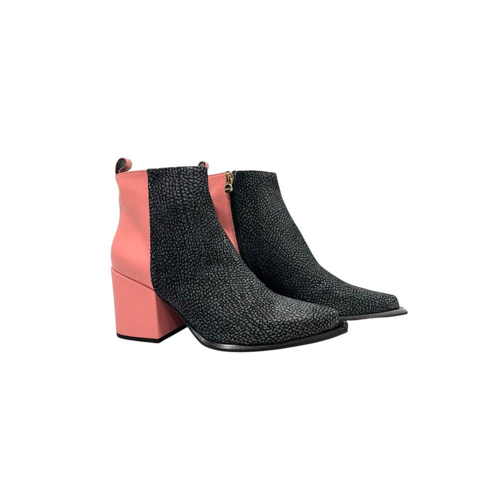 Borbonese Pink Genuine Leather Women Boot - Image 3