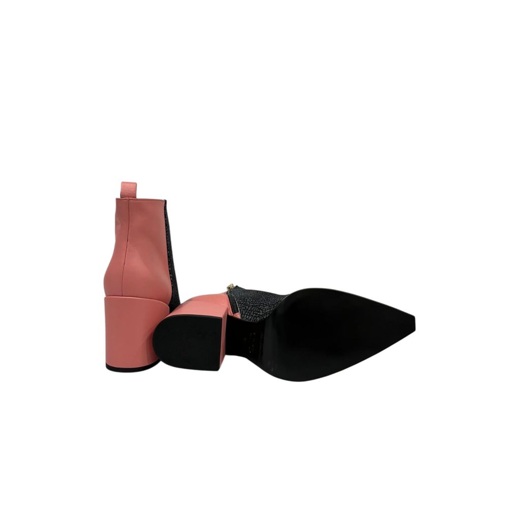 Borbonese Pink Genuine Leather Women Boot - Image 5