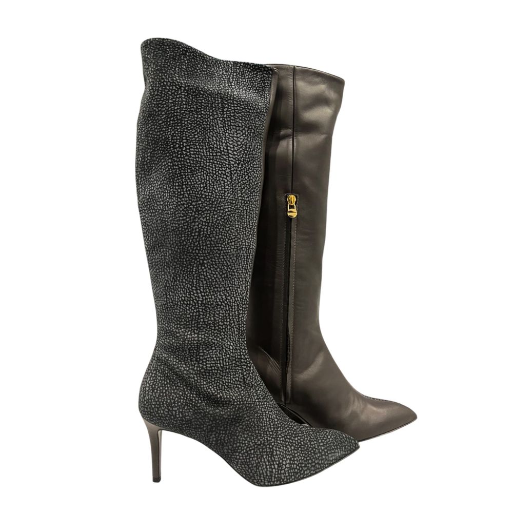 Borbonese Marrone Leather Women Boot - Image 3