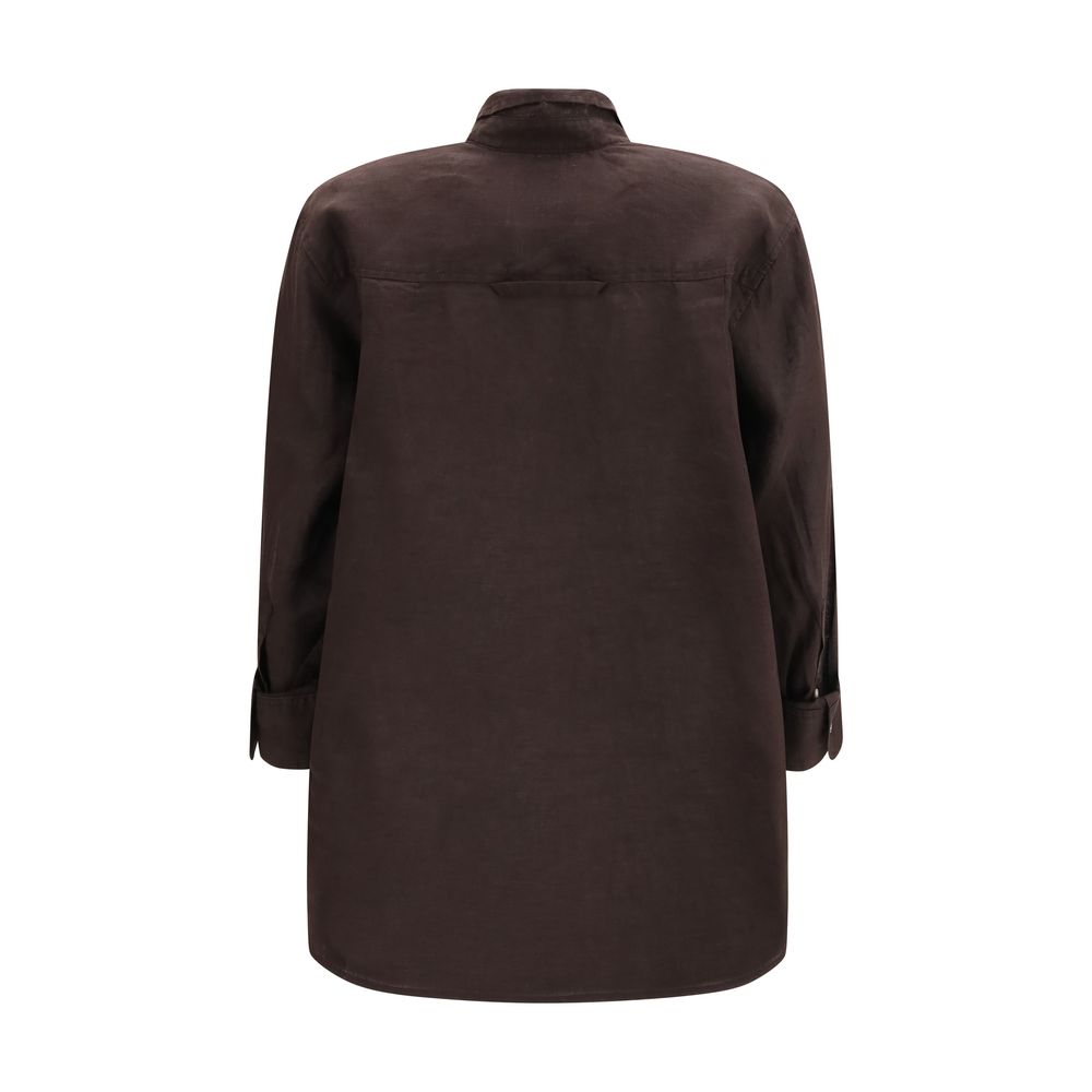 Citizens of Humanity Brown Linen Blouse - Image 2