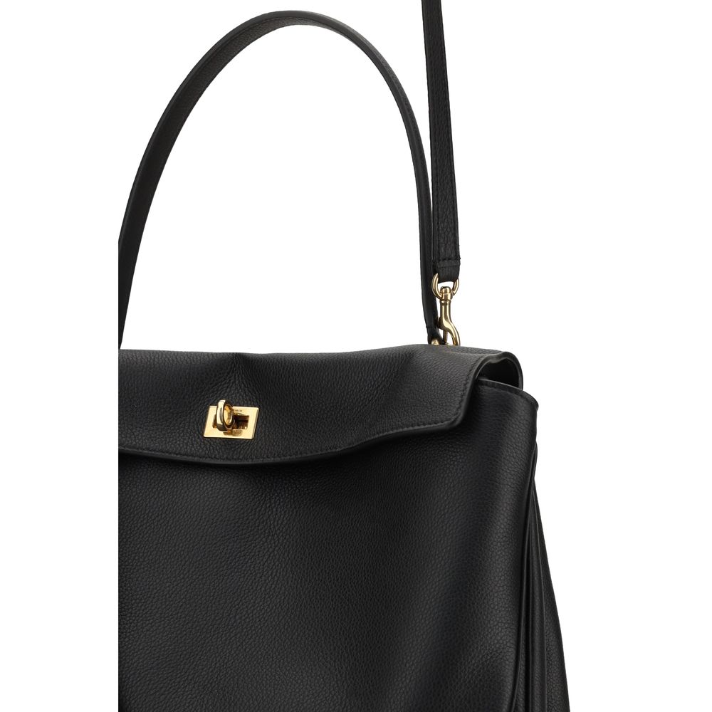 Balenciaga Black Calf Leather Bos Taurus Shoulder Bag - Image 4