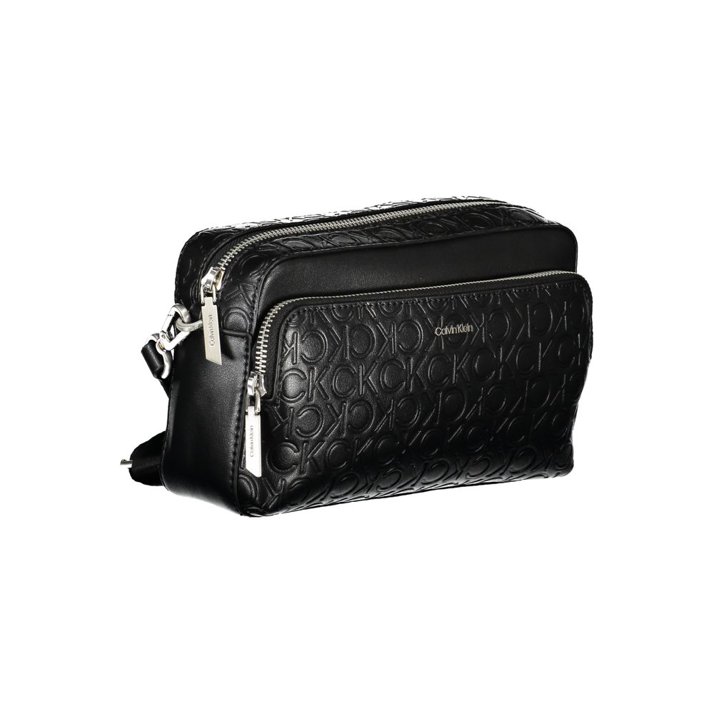 Calvin Klein Black Polyurethane Women's Shoulder Bag - Image 3
