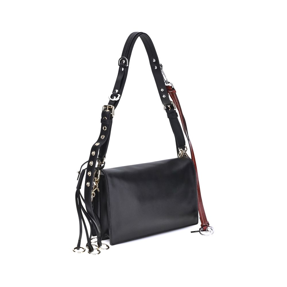 Prada Black Calf Leather Bos Taurus Shoulder Bag - Image 3