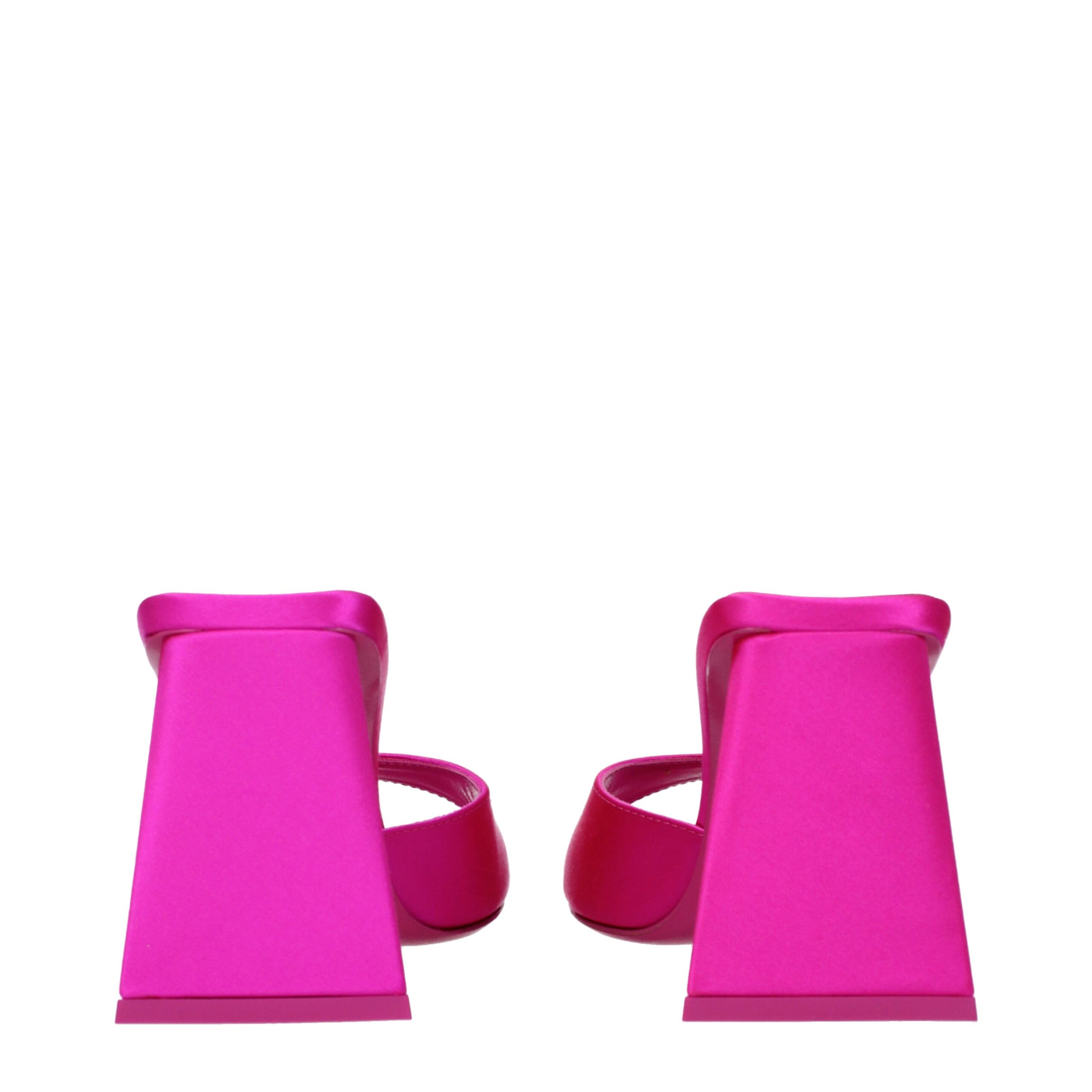 The Attico Pink Satin Stiletto Heel Sandals - Image 5