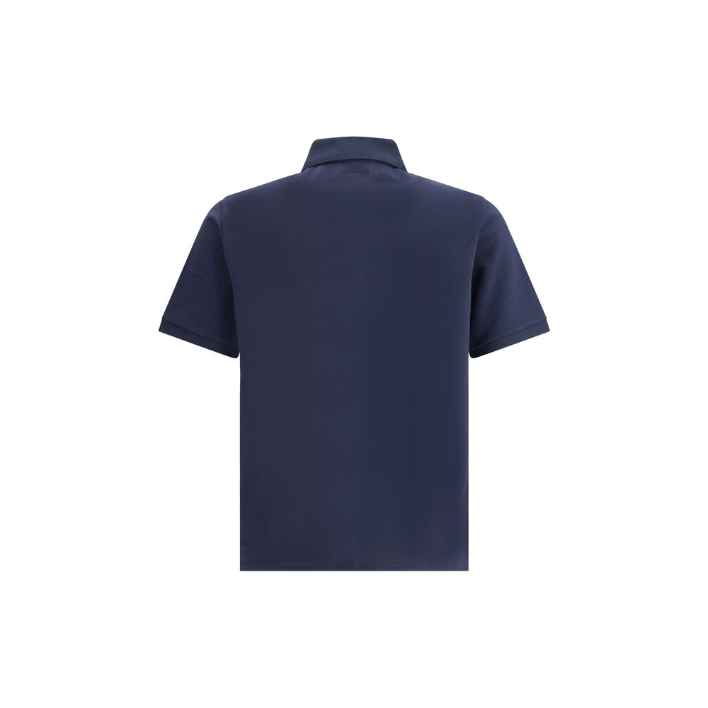 Saint Laurent Blue Cotton Polo Shirt - Image 2
