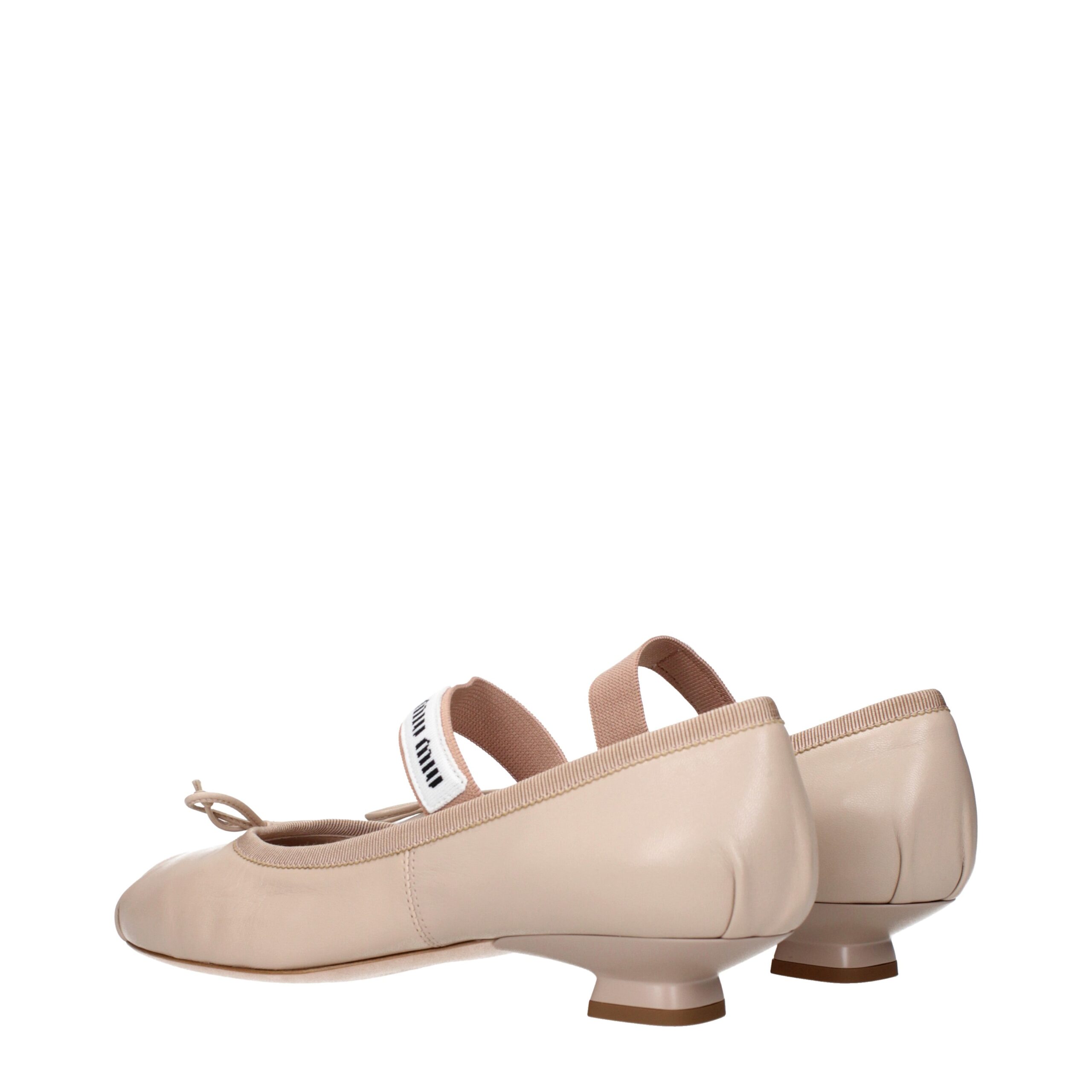 Miu Miu Pink Leather Ballet Flats - Image 4