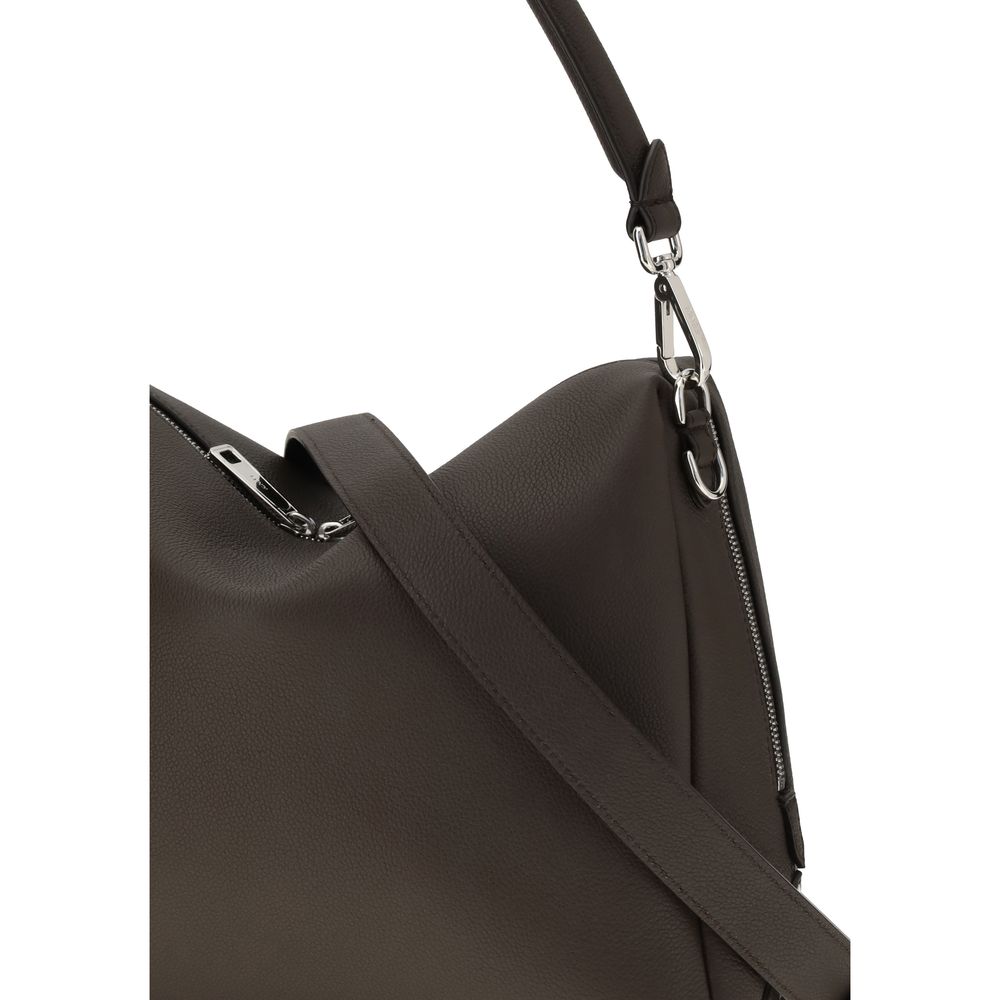 Fendi Brown Calf Leather Bos Taurus Shoulder Bag - Image 4
