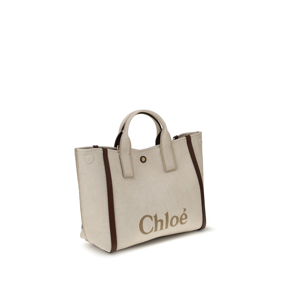 Chloé Beige Cotton Shoulder Bag - Image 2