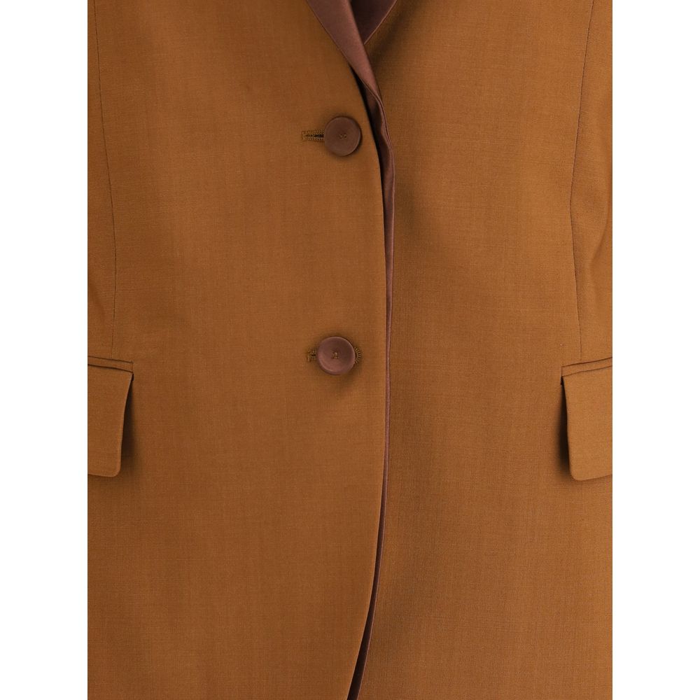 Fendi Brown Wool Blazer - Image 3