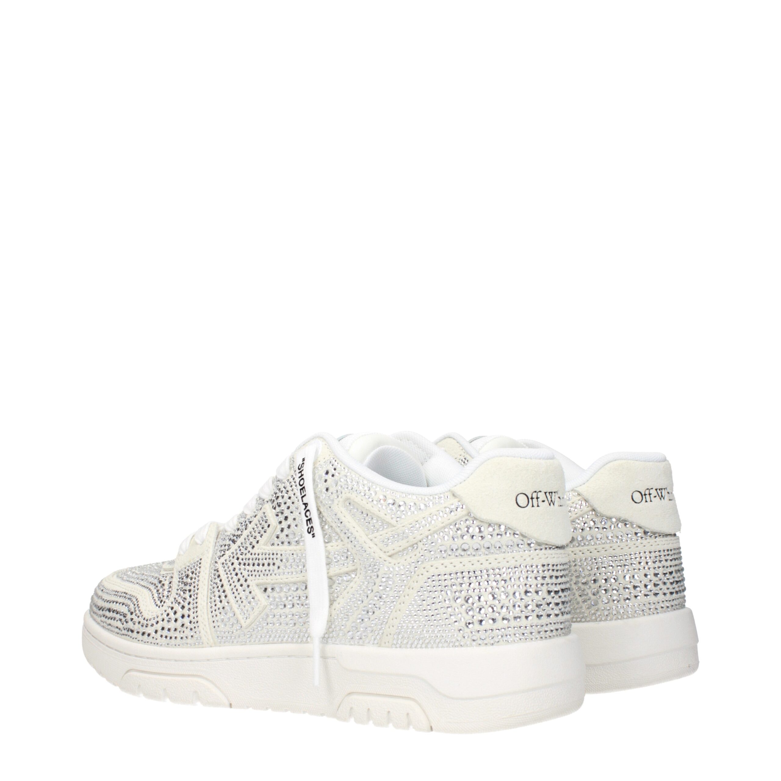 Off-White Beige Leather Low Top Sneakers - Image 4