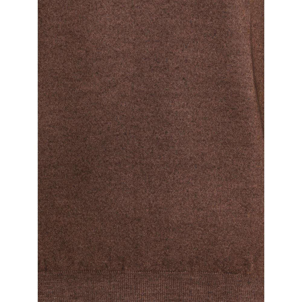 Cruciani Brown Wool Turtleneck - Image 3