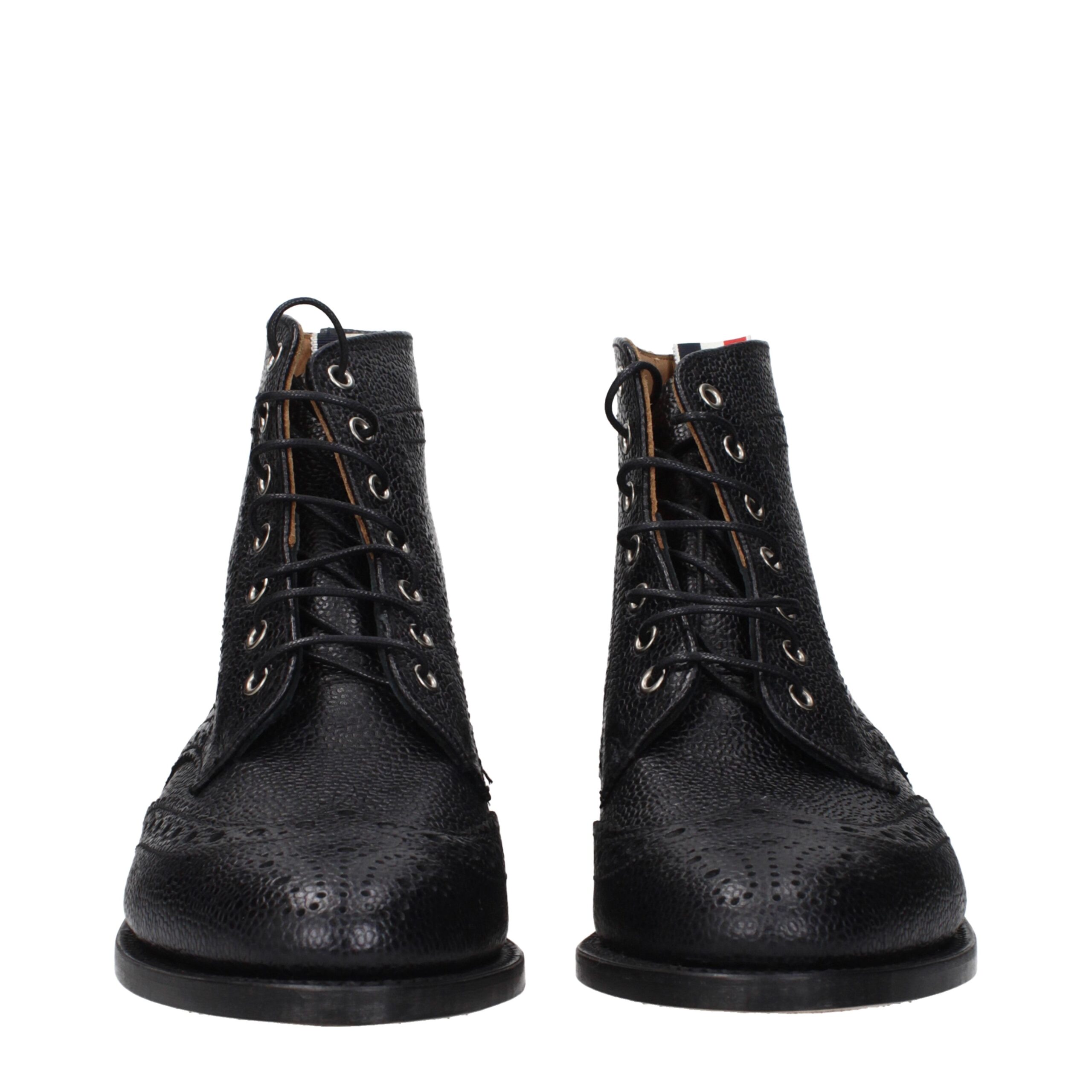 Thom Browne Black Leather Ankle Boots - Image 3