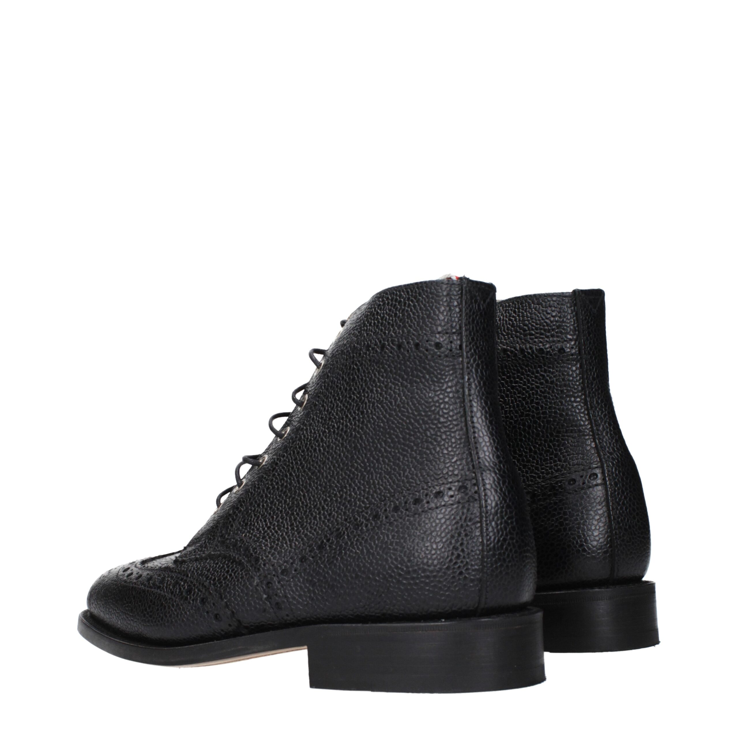 Thom Browne Black Leather Ankle Boots - Image 4