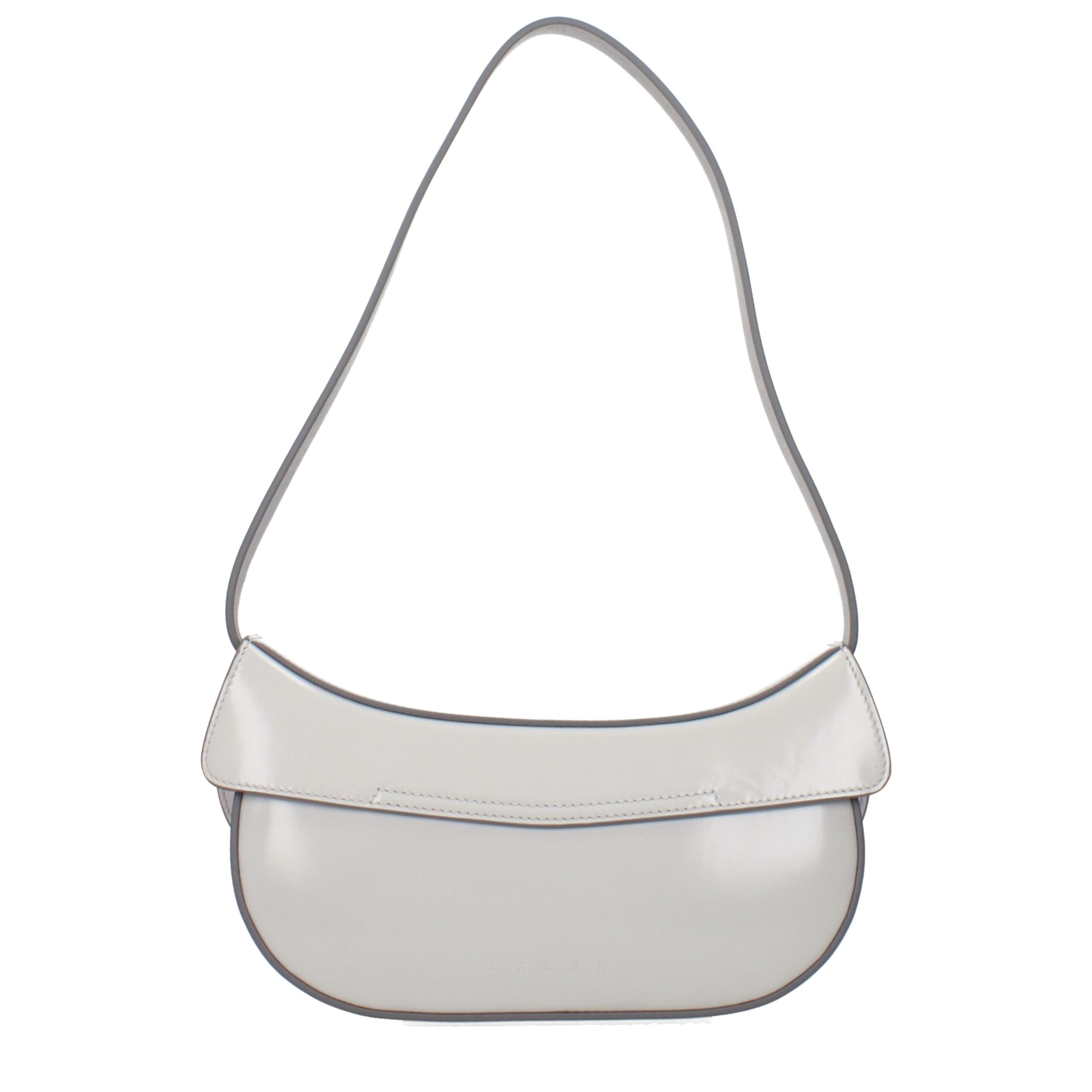 Marni Gray Leather Shoulder Bag - Image 3