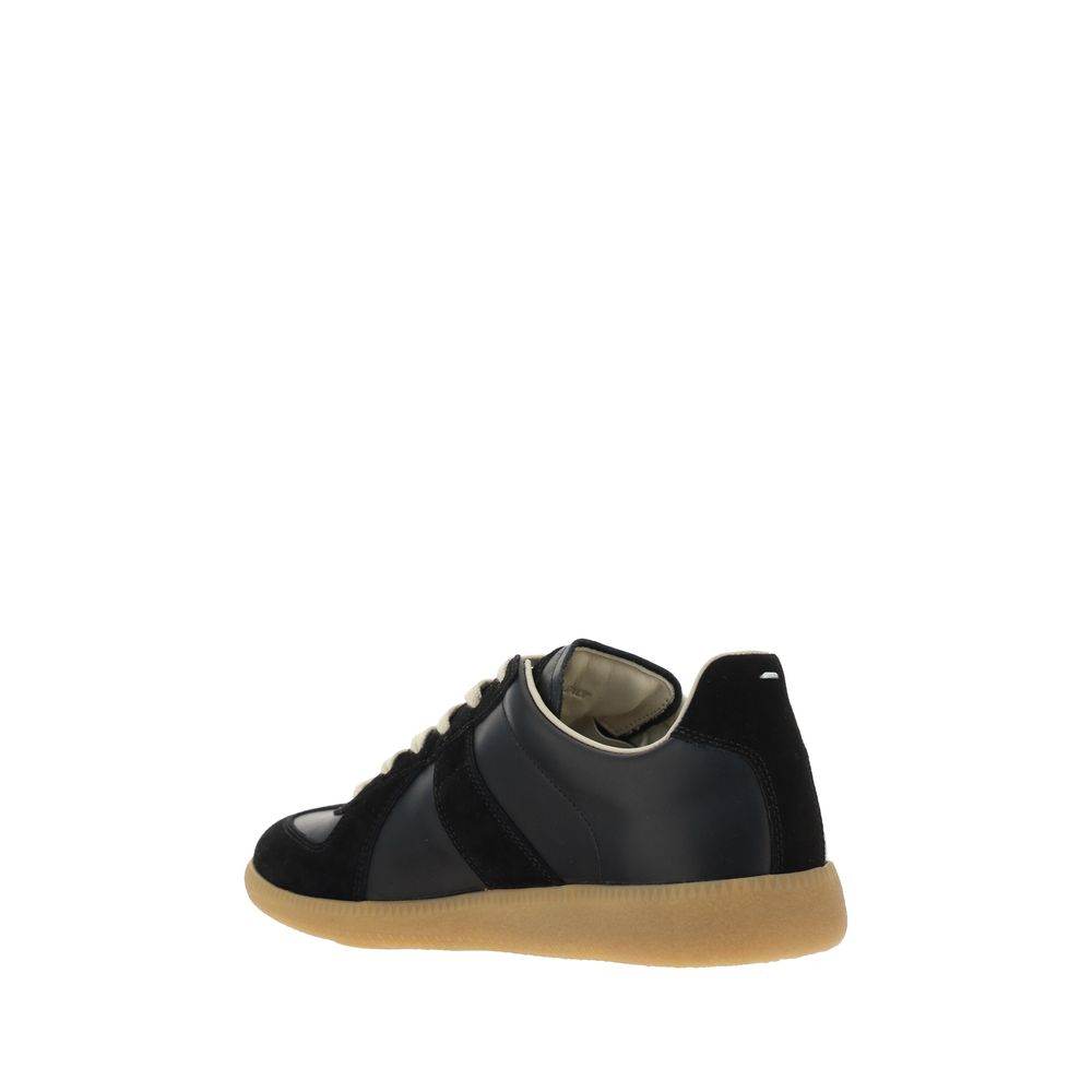 Margiela Black Rubber Low Top Sneakers - Image 3