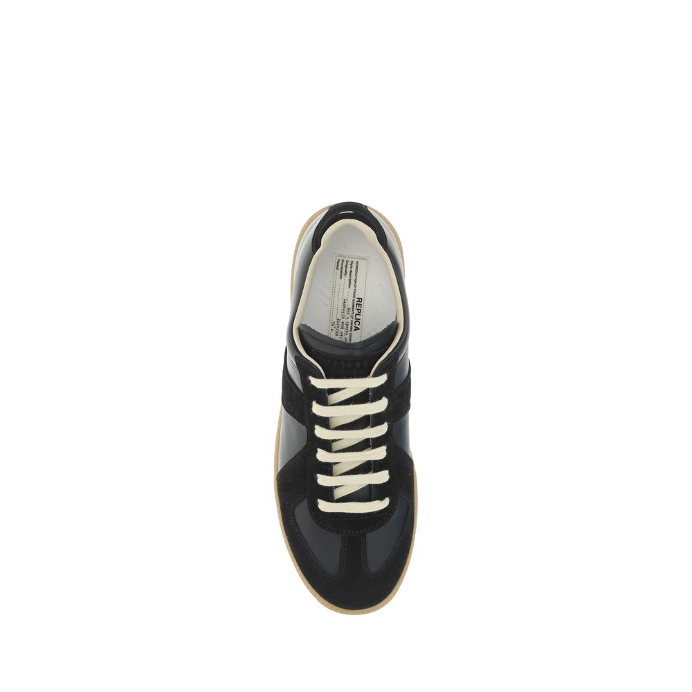 Margiela Black Rubber Low Top Sneakers - Image 4