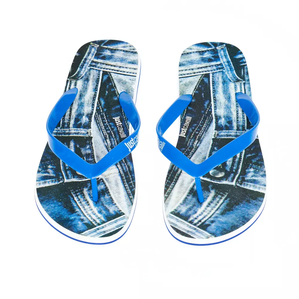 Just Cavalli Light Blue EVA Men Sandal - Image 2