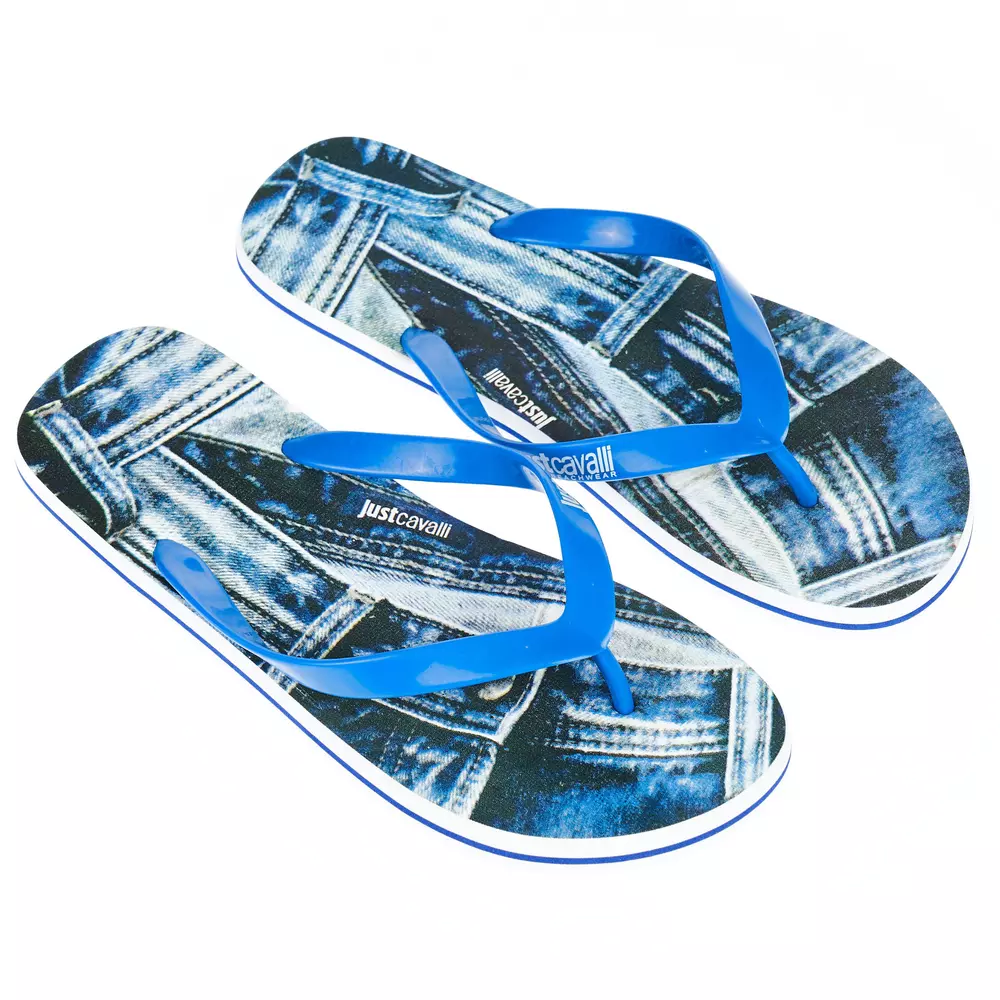 Just Cavalli Light Blue EVA Men Sandal - Image 3