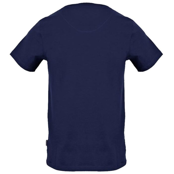 Aquascutum Blue Cotton Men's T-Shirt - Image 2