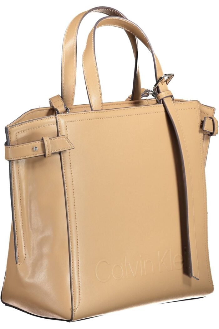 Calvin Klein Brown Polyester Women Handbag - Image 3