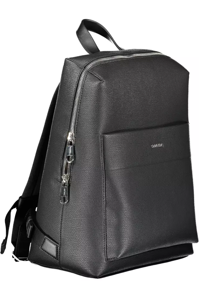 Calvin Klein Nero Polyester Men Backpack - Image 3