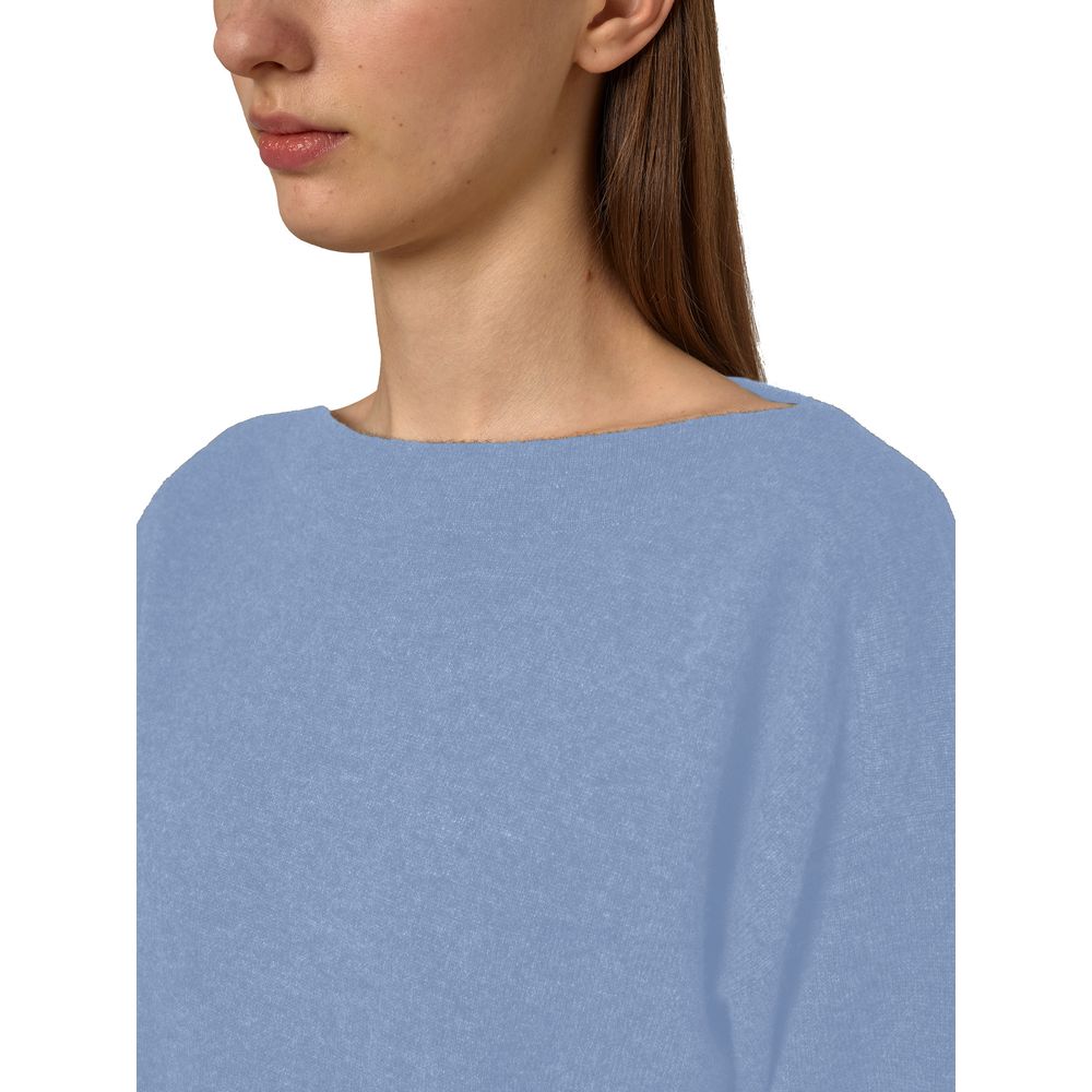 Alpha Studio Light Blue Cashmere Women Sweater - Image 3