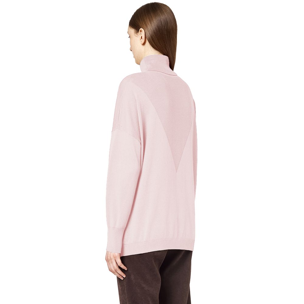 Alpha Studio Pink Silk Sweater - Image 2