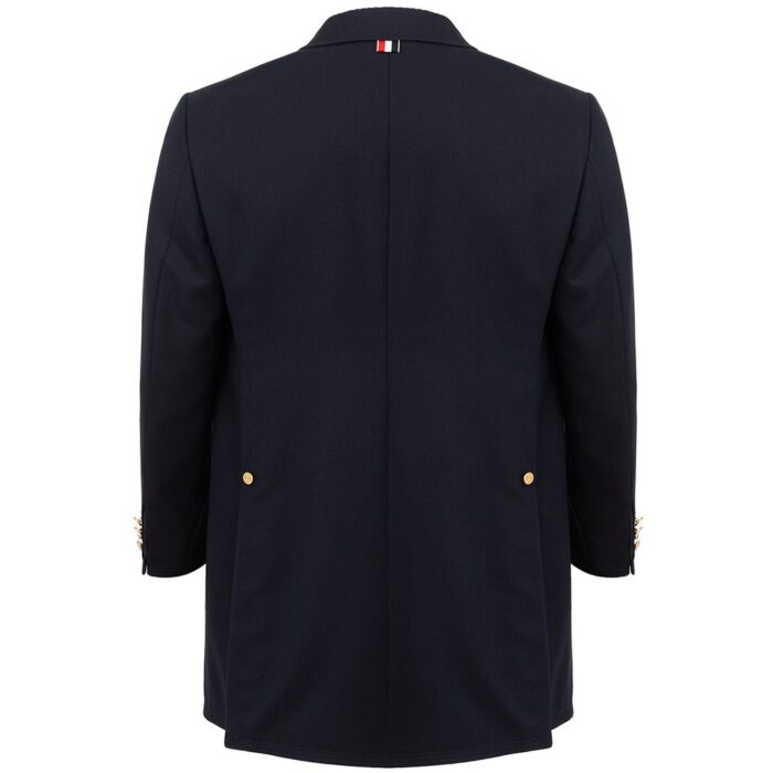 Thom Browne Elegant Wool Jacket in Signature Blue - Image 2