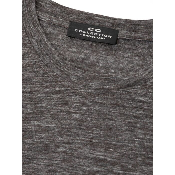 Corneliani Gray Wool T-Shirt - Image 4
