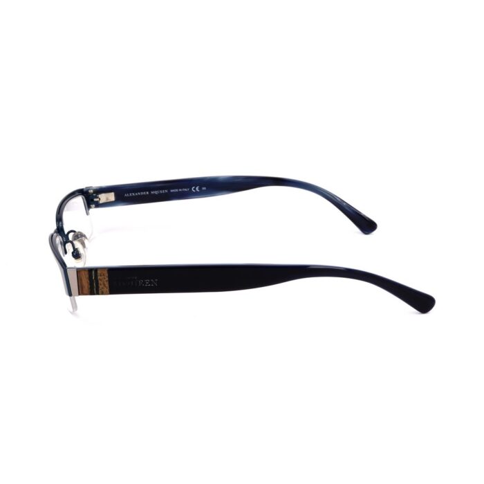 Alexander McQueen Blue Metal Frames - Image 3